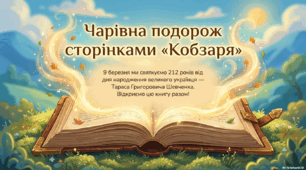 Казкова подорож сторінками Кобзаря до дня народження Шевченка