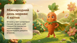 4 квітня - Міжнародний день моркви