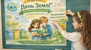 🌍🌱Інтерактивний плакат.  День Землі: «Збережімо нашу планету!»