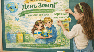 🌍🌱Інтерактивний плакат . День землі : «Збережімо нашу планету!»