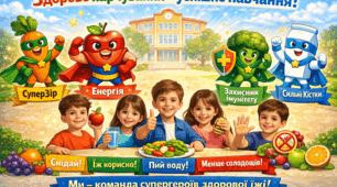 Акція «Здорове харчування — успішне навчання» Сценарій-атрибути + Здорова тарілка.