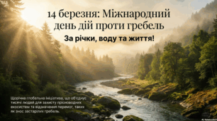 14 березня – Міжнародний день боротьби проти гребель або Міжнародний день річок