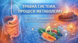 Експрес- тести з біології 8 клас НУШ Тема 4 «Травна система. Процеси метаболізму»