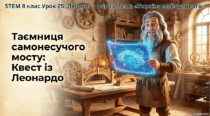8 клас STEM Квест до уроку 25  "Твої опори:  Мости в архітектурі. Секрети самоопорного моста Леонардо да Вінчі"
