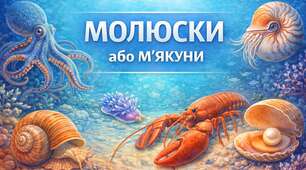 Відеоурок  для учнів  7 класу НУШ з біології  на тему «Молюски або м’якуни»