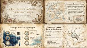 10.03 Чорне і Азовське моря.Географічне положення, розміри, берегова лінія. Клімат і водні маси. Органічний світ
