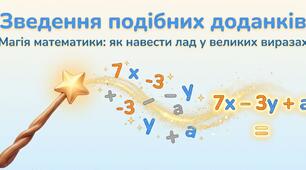 Подібні доданки та їх зведення