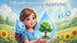 Всесвітній день води. Інтерактивна презентація + постер + Яскраві медальки «Бережу воду!»