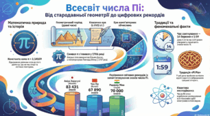 Інфографіка: "Всесвіт числа пі"