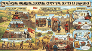 Українська козацька держава. Соціальна структура, повсякденне життя та значення.