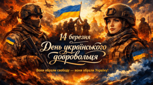 День українського добровольця 14 березня 2026 | Анімована презентація + інтерактивна гра, вікторини та завдання для уроку