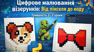 "Цифрове малювання візерунків: Від пікселя до коду" Практична робота№3+проєкт