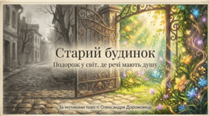 Олександра Дорожовець. Повість «Старий будинок». Коротко про письменницю. Світла й зворушлива фентезійно-містична історія про те, яким насправді важливим у нашому житті є все, створене з добром і любов’ю, у що вкладено часточку душі