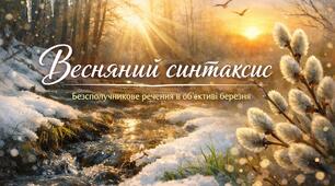 Презентація мовного практикуму. Безсполучникове складне речення в об'єктиві березня