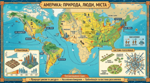 Презентація "Природні умови і ресурси регіону. Населення Америки. Урбанізаційні процеси. Система розселення. 10 кл"