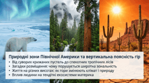 Презентація на тему «Природні зони Північної Америки»