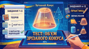 Об’єм зрізаного конуса