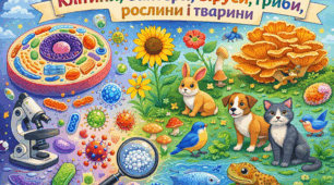Клітини, бактерії, віруси, гриби, рослини і тварини