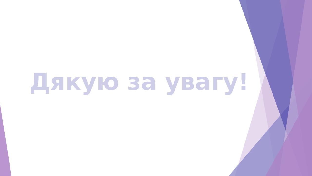 Дякую за увагу!