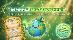 Виховний захід до дня Землі. Курс "Таємниці еко-чарівників" з дипломом. НУШ