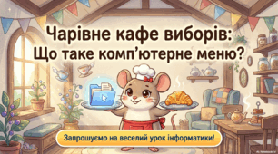 «Меню комп’ютерної програми». Презентація до уроку інформатики. 2 клас НУШ (за підручником Н. О. Будної)