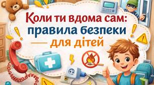 Презентація «Коли ти вдома сам: правила безпеки для дітей»