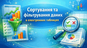 Сортування та фільтрування даних в електронних таблицях 8 клас НУШ