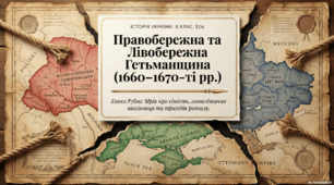 Правобережна та Лівобережна Гетьманщина в 60-70-х рр. XVII ст.