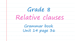 Prepare 8. Relative clauses (Grammar Book, Unit 14)