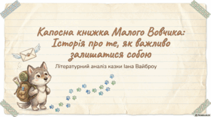 Презентація до твору Іана Вайброу " «Капосна книжка Малого Вовчика»"