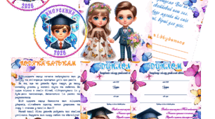 Оформлення на випускний для групи "Метелики"