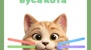 Логічна гра для дошкільників "кольорові вуса кота"