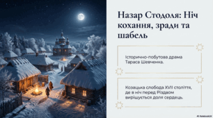 Презентація до твору Т. Шевченка "Назар Стодоля"