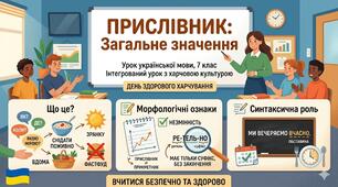 Прислівник: загальне значення, морфологічні ознаки, синтаксична роль