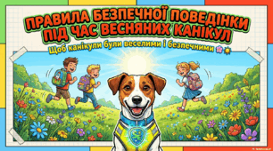 Запобігання дитячому травматизму під час весняних канікул для учнів 1-4 класів