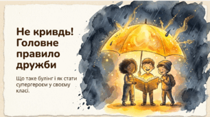 «Не кривдь! Головне правило дружби» — інтерактивна презентація про булінг у школі