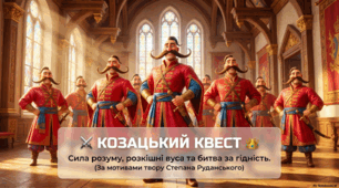 Презентація до твору С. Руданського «Запорожці у короля»