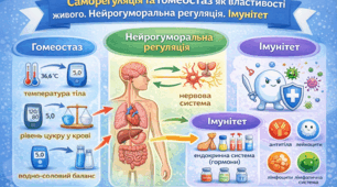 Узагальнення знань з теми: “Саморегуляція та гомеостаз як властивості живого. Нейрогуморальна регуляція. Імунітет”