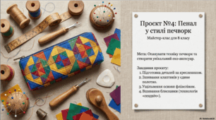«Проєкт №4: Пенал у стилі печворк»