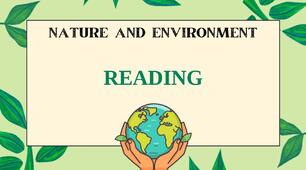 9 form, Reading. Nature and environment. II term.