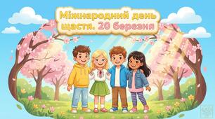 Навчальна презентація + інтерактивний квест до Міжнародного дня щастя (20 березня)