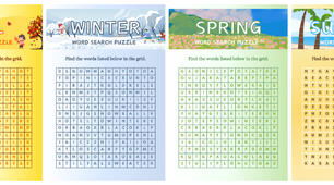 Картки «Word Search Pazzle. Seasons»