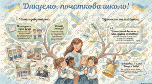 Плакат "Прощавай,  початкова школо"