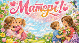 Плакат "З Днем матері"