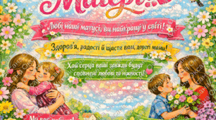 Плакат "З Днем матері"