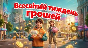 «Всесвітній тиждень грошей» 🌍 НОВИНКА!💰 Сучасна презентація + Постер. 16 - 29 березня