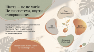 Презентація на тему: "Як навчитися бути щасливим. Твій персональний путівник"