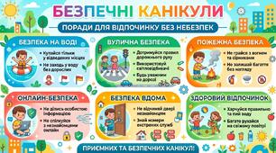 Інфографіка безпечні канікули