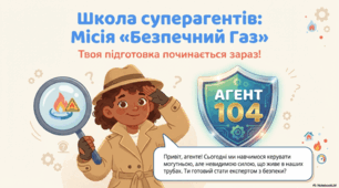 Урок безпеки: "Агент 104. Місія Безпечний газ".