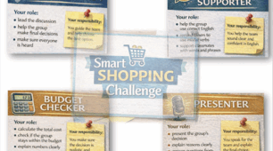 Project Activity “Smart Shopping Challenge” + Role Cards / B1-B2 (ready-to-print)